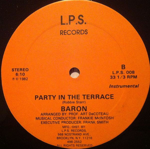 12": Baron (4) - Party In The Terrace