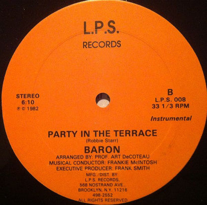 12" Single: Baron - Party In The Terrace