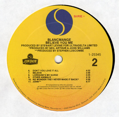 Blancmange - Believe You Me