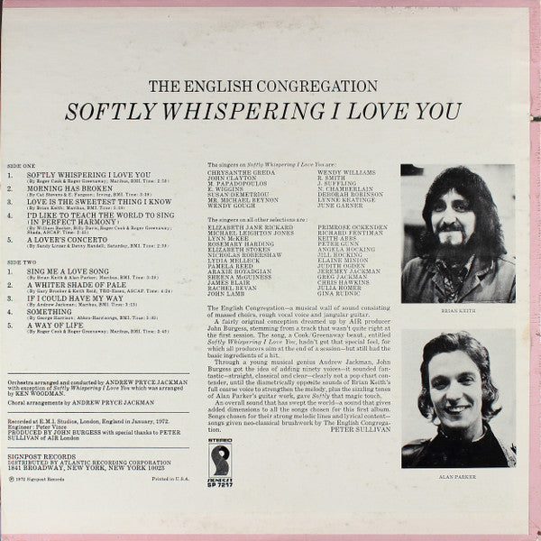 Congregation (2) - Softly Whispering I Love You