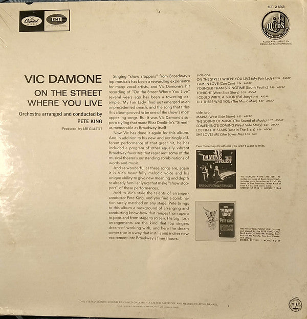 Vic Damone - On The Street Where You Live