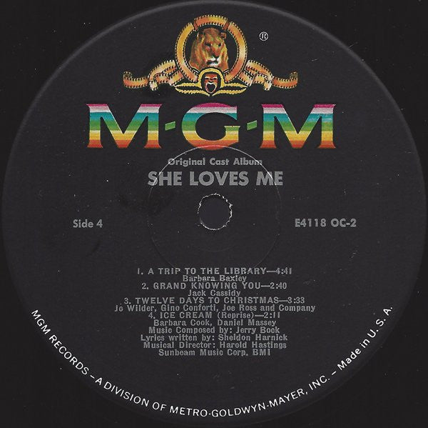 Barbara Cook, Daniel Massey, Barbara Baxley - She Loves Me (The Original Cast Album)
