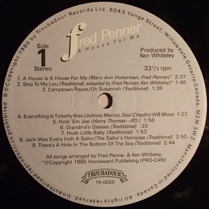 Fred Penner - A House For Me