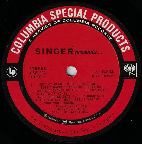 Various - Singer Presents....