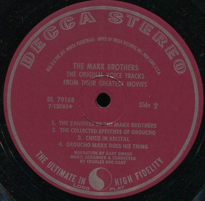 The Marx Brothers - The Original Voice Tracks From Their Greatest Movies
