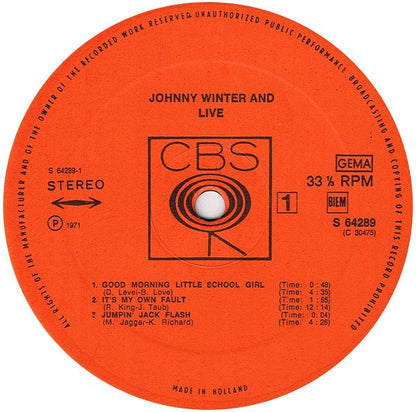 Johnny Winter And - Live Johnny Winter And