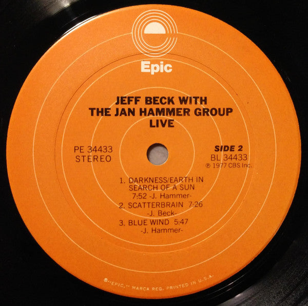 Jeff Beck, Jan Hammer Group - Live