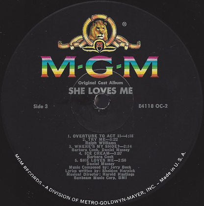 Barbara Cook, Daniel Massey, Barbara Baxley - She Loves Me (The Original Cast Album)