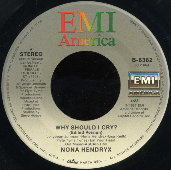 7": Nona Hendryx - Why Should I Cry?