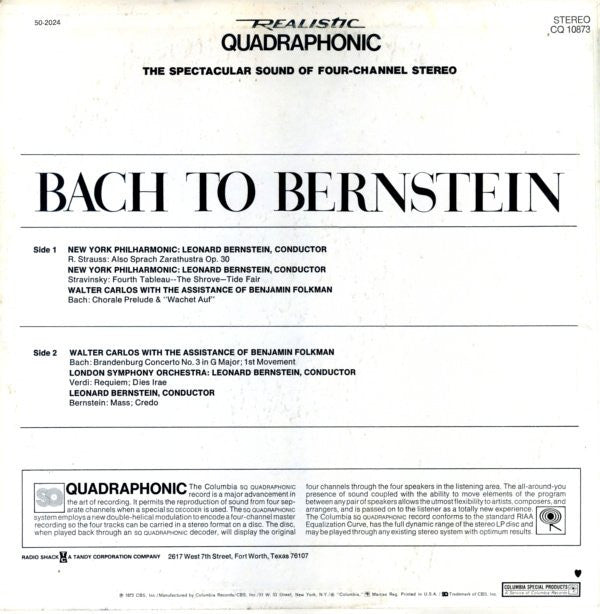 Various - Bach To Bernstein