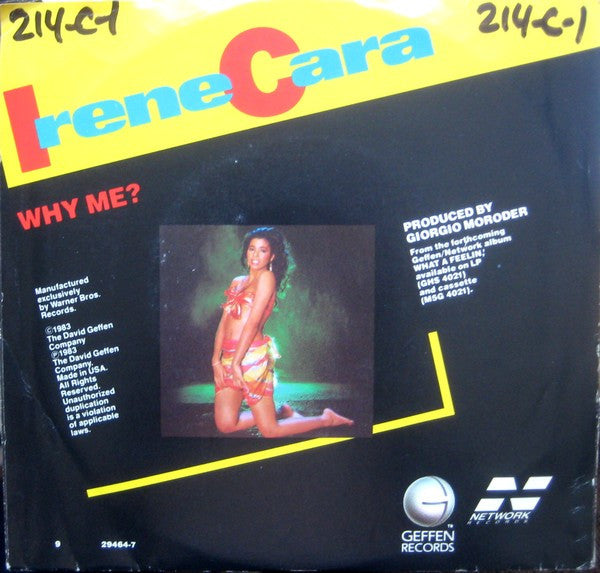 7": Irene Cara - Why Me?