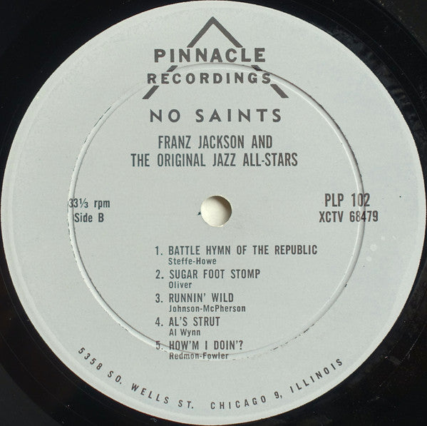 Franz Jackson And His Original Jass All-Stars - No Saints