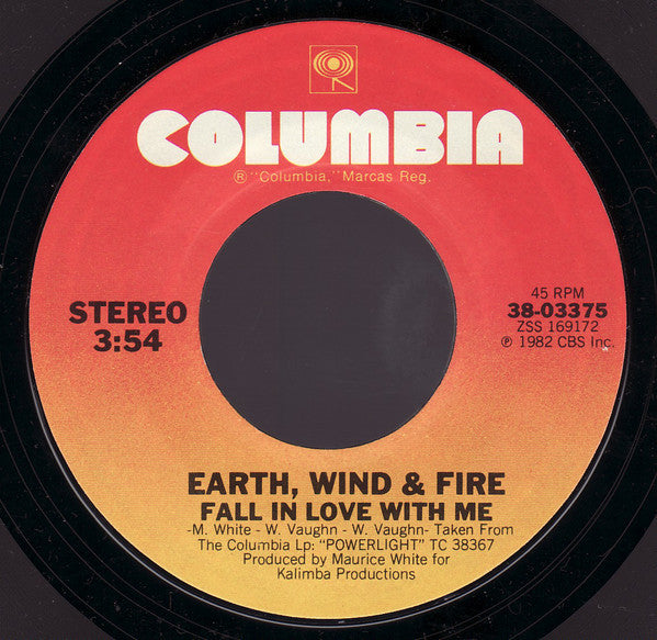 7": Earth, Wind & Fire - Fall In Love With Me / Lady Sun