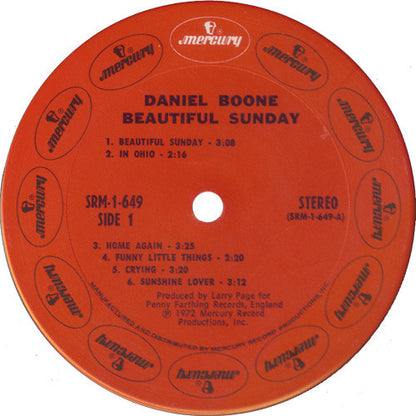 Daniel Boone - Beautiful Sunday