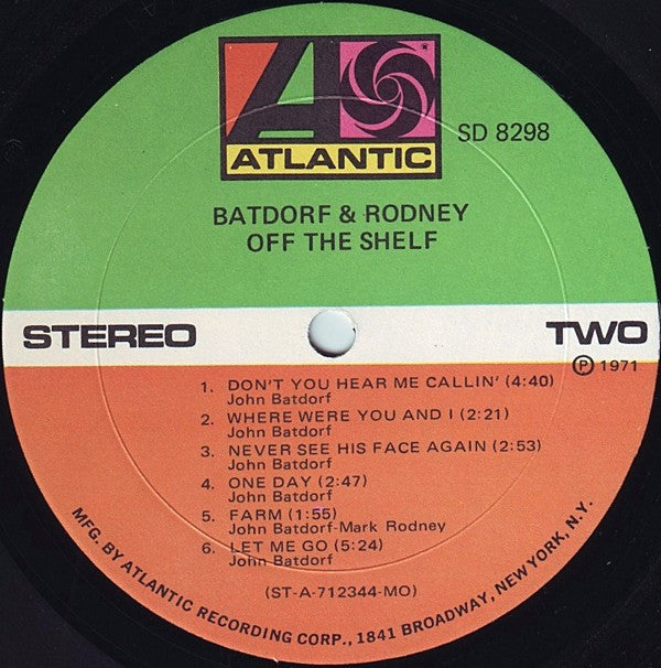 Batdorf & Rodney - Off The Shelf