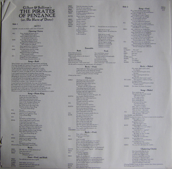 Various - Gilbert & Sullivan's The Pirates Of Penzance