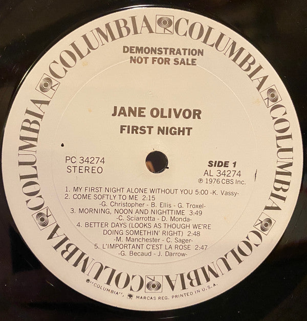 Jane Olivor - First Night