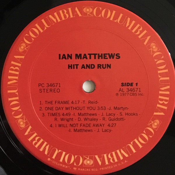 Iain Matthews - Hit And Run