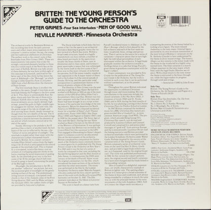 Benjamin Britten, Sir Neville Marriner, Minnesota Orchestra - The Young Person's Guide To The Orchestra/ Peter Grimes / Men Of Goodwill