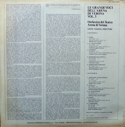 Mirella Freni - Le Grandi Voci Dell'Arena Di Verona Vol.3