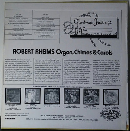 Robert Rheims - Merry Christmas In Carols