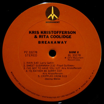 Kris Kristofferson & Rita Coolidge - Breakaway