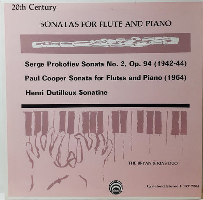 Sergei Prokofiev, Paul Cooper, Henri Dutilleux, The Bryan And Keys Duo - 20th Century Sonatas For Flute And Piano