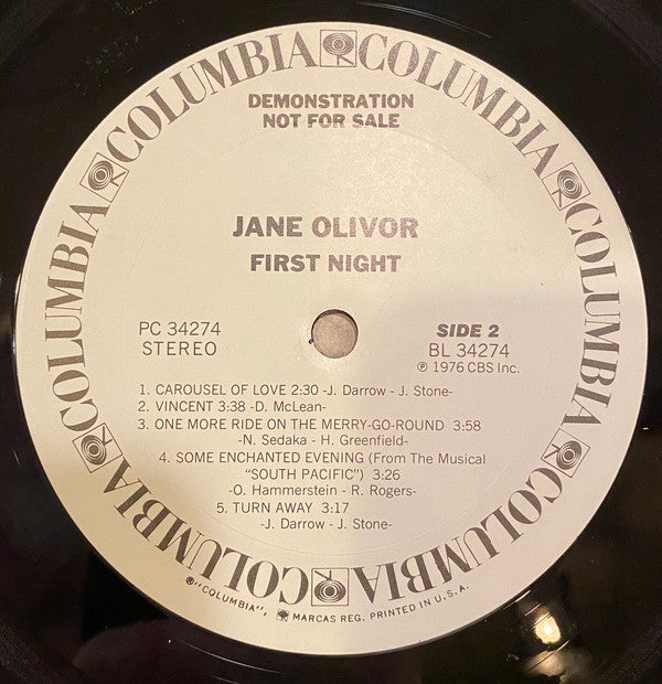 Jane Olivor - First Night