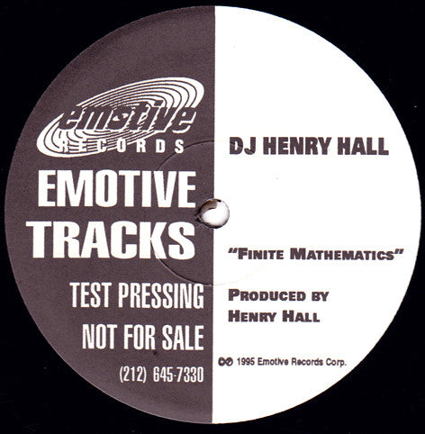 12": DJ Henry Hall - Lifetime Warranty