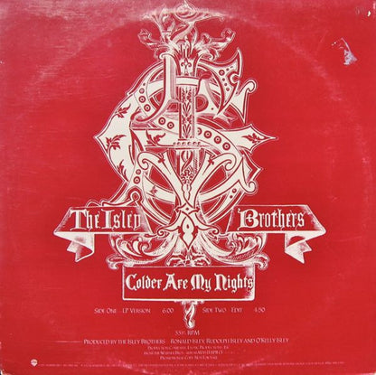 12" Single: The Isley Brothers - Colder Are My Nights
