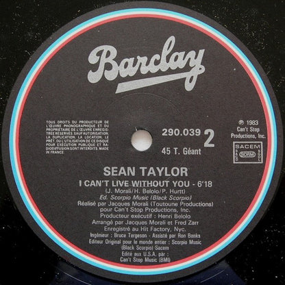 12" Single: Sean Taylor - Come Back To Me