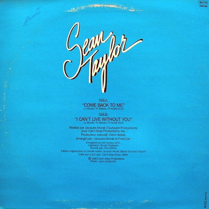 12" Single: Sean Taylor - Come Back To Me