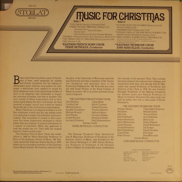 Eastman French Horn Choir, Eastman Trombone Choir - Music For Christmas