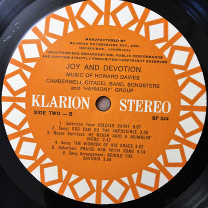 Camberwell Salvation Army Citadel Band, Camberwell Citadel Songsters, Camberwell Harmony Group - Joy And Devotion