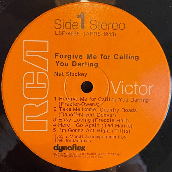 Nat Stuckey - Forgive Me For Calling You Darling