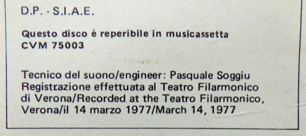 Luciano Pavarotti, Raina Kabaivanska, Piero Cappuccilli, Katia Ricciarelli, Ruggero Raimondi, Orchestra Del Teatro Arena Di Verona - Le Grandi Voci Dell'Arena Di Verona Vol. 2