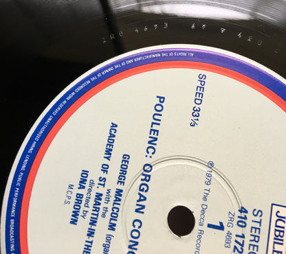 Francis Poulenc, George Malcolm, The Academy Of St. Martin-in-the-Fields, Iona Brown - Organ Concerto ∙ Concert Champêtre