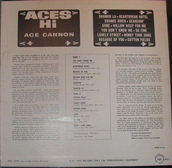 Ace Cannon - Aces Hi