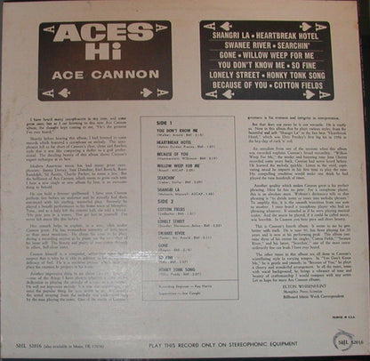 Ace Cannon - Aces Hi