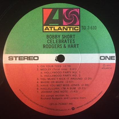 Bobby Short - Bobby Short Celebrates Rodgers & Hart