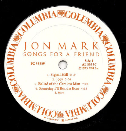 Jon Mark - Songs For A Friend