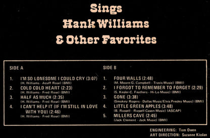 B.J. Thomas - Sings Hank Williams & Other Favorites