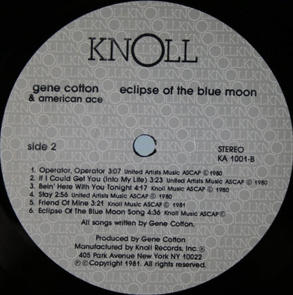 Gene Cotton - Eclipse Of The Blue Moon