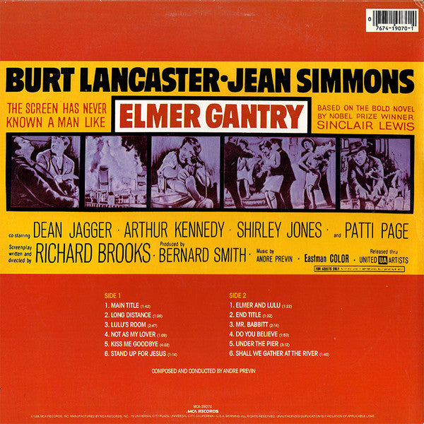 André Previn - Elmer Gantry (Music From The Original Soundtrack)