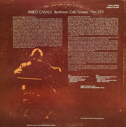 Ludwig van Beethoven, Pablo Casals - Beethoven Cello Sonatas Nos 2 & 5