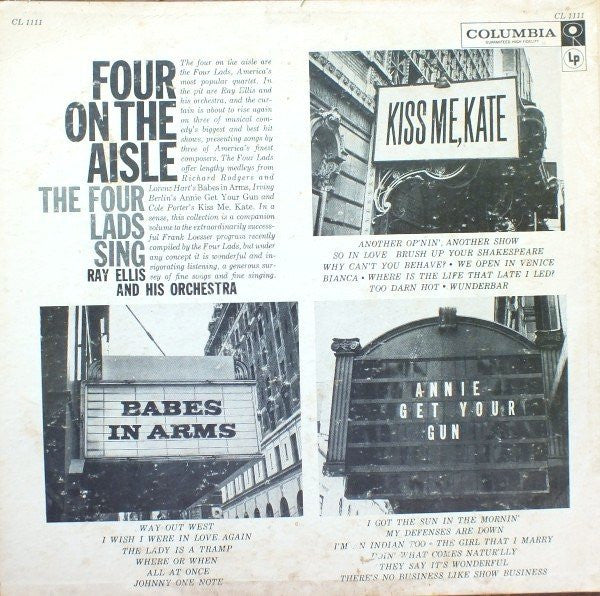 The Four Lads, Ray Ellis And His Orchestra - The Four Lads Sing: Four On The Aisle