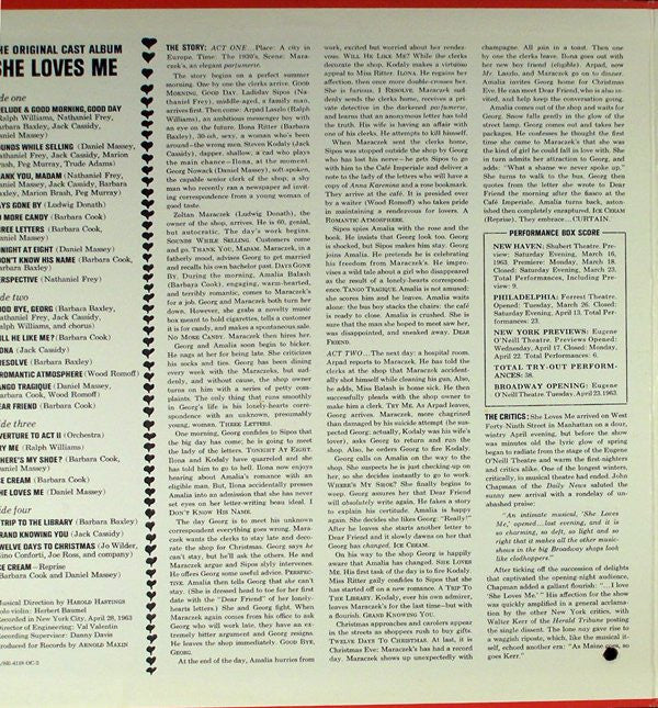 Barbara Cook, Daniel Massey, Barbara Baxley - She Loves Me (The Original Cast Album)