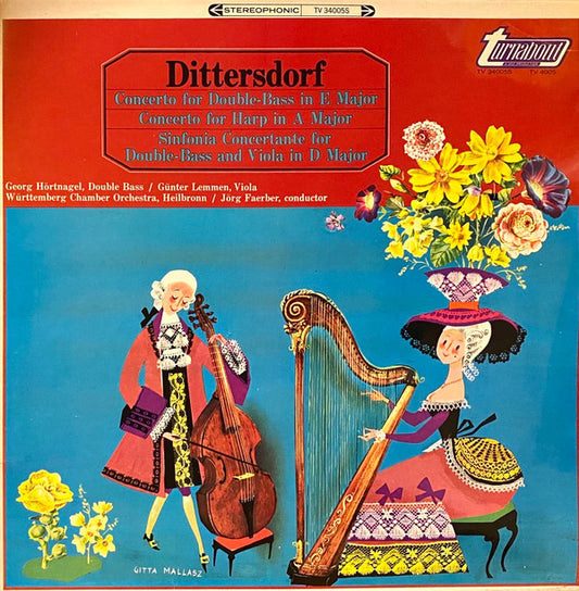 Carl Ditters von Dittersdorf, Georg Hörtnagel, Günther Lemmen, Württembergisches Kammerorchester, Jörg Faerber - Concerto For Double-Bass In E Major / Concerto For Harp In A Major / Sinfonia Concertante For Double-Bass And Viola In D Major