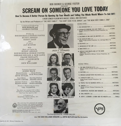 Bob Booker, George Foster - Scream On Someone You Love Today