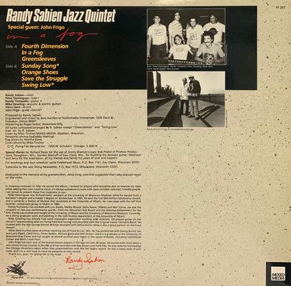 Randy Sabien Jazz Quintet - In A Fog